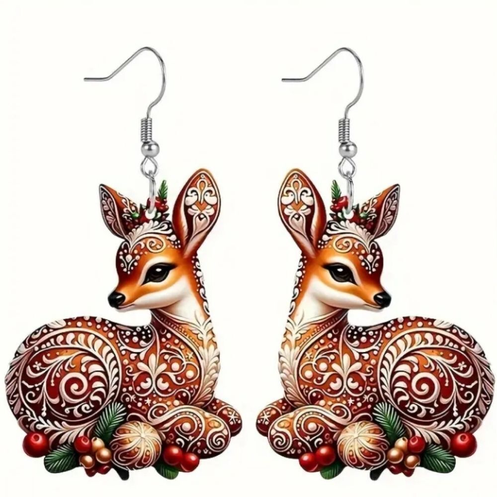 Hand crafted festive dangle earrings